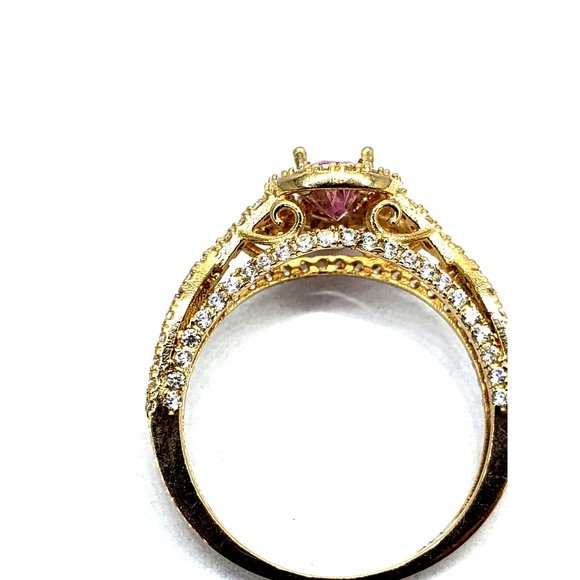 14K Solid Gold Ring for women CZ size 6.5 - Picture 7 of 9